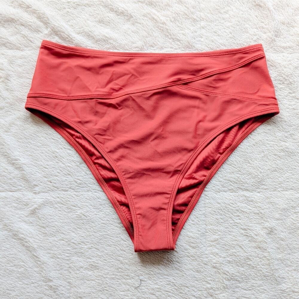 Cupshe‎ Orange Medium Coverage Bikini Swim Bottoms